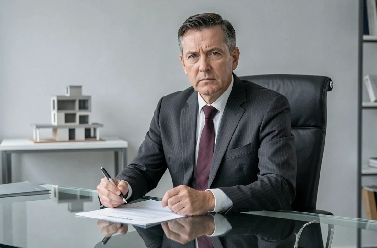 Maître Frédéric Melison du cabinet SELARL spécialisé en droit des affaires à Saint-Dizier, examinant un contrat